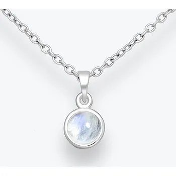 Řetízek Stříbrný řetízek s měsíčním kamenem Night Glow - Ag925