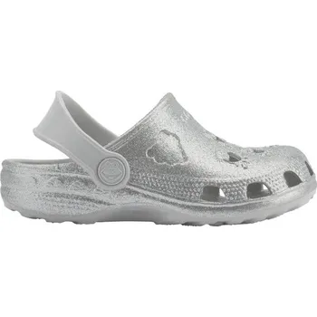 Dívčí pantofle Dětské pantofle Coqui LITTLE FROG 22/23 Stříbrná, Šedá