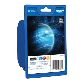 Inkoustová cartridge Brother LC-1280XLRBWBP, MFC-J6910DW, CMY, high capacity, originál