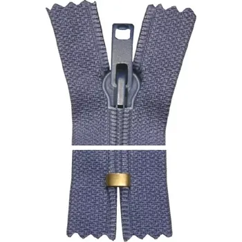 Zip Spirálový zip, nedělitelný - 22cm - tmavě modrý - Koh-i-noor - BALENÍ 10 ks