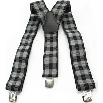 Kšandy Šedé stylové pánské kšandy Phineas