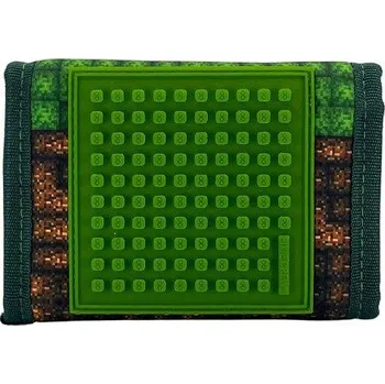 Peněženka PIXIE CREW Peněženka, zelená, Mine&Craft 50 pixelů