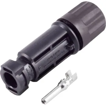 Elektrický konektor PV4 zástrčka 2.5 -6 mm², IP68, 1500 v 2800010 černá BKL Electronic Množství: 25 ks