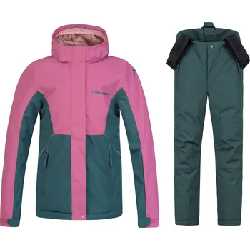 Dívčí bunda Dětský lyžařský komplet Vala Malaga/sea moss 122-128 + Akita Sea moss 134-140