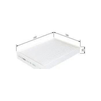 Kabinový filtr Kabinový filtr Renault EXPRESS Skříňová/velkoprostorová limuzína Bosch - 1.3TCe100, 1.5B