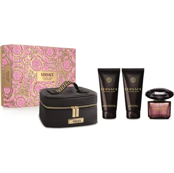 Dámský parfém Versace Versace Crystal Noir, SET: Parfumovaná voda 90ml + Tělové mléko 100ml + Sprchový gél 100ml + Kozmetická taška Pre ženy Parfémovaná voda