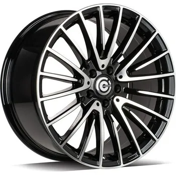 Disk Carbonado Alu Kola Carbonado INEX 8x17 5x112 ET35 Black Front Polished 66.6