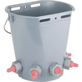 Kbelík napájecí pro jehňata a kůzlata, 5 cucáků