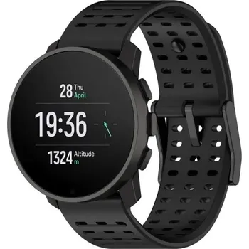 eses Silikonový řemínek - Dírkovaný černý, 22 mm