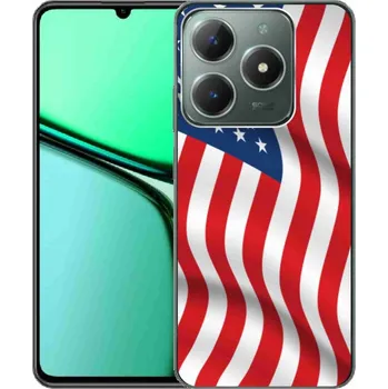 Vlajka Gelový kryt mmCase na Realme C61 - USA vlajka