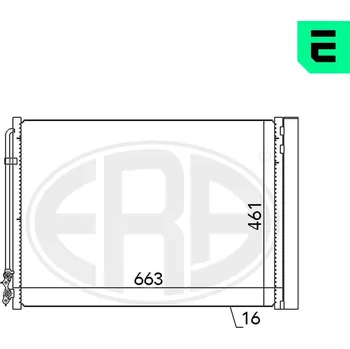 Výparník klimatizace Kondenzátor, klimatizace ERA 667079