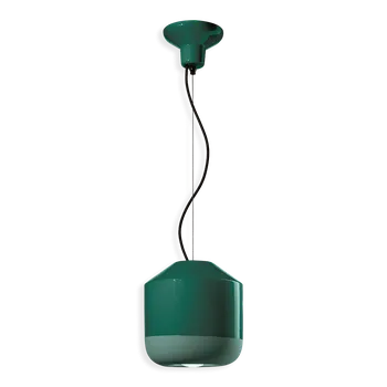 Ferroluce Závěsné svítidlo BELLOTA, ∅ 24 cm, 1xE27 Barva: Zelená
