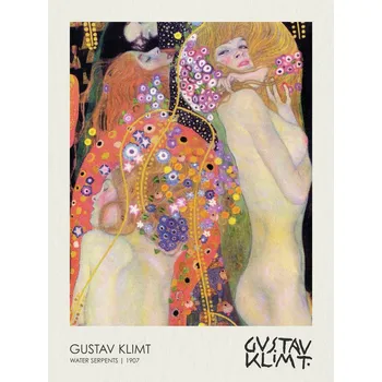 Plakát Plakát, Obraz - Water Serpents II. (Girlfriends) 1907, Gustav Klimt