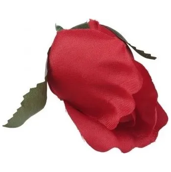 umělá květina Růže poupě (hlava) 7 cm, červená