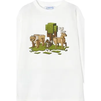 MAYORAL chlapecké tričko Nature DR krémová vel. 134 cm