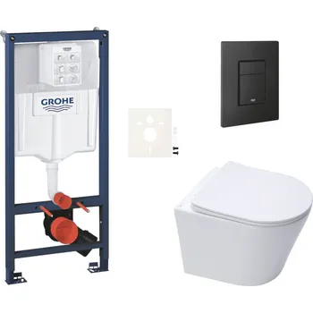 GROHE Závěsný wc set do lehkých stěn / předstěnová montáž SAT Infinitio SIKOGRSIN10EKF0