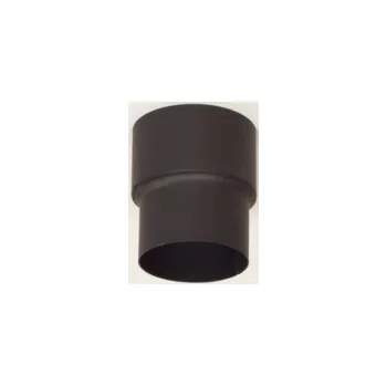 Kouřovod Přechodka kouřovodu 120/150mm, 1,5mm, do komínu, ocel, černá