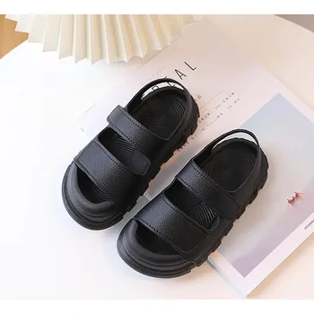 Dívčí sandály Dívčí sandály na suchý zip Barva: Černá, Velikost: 24