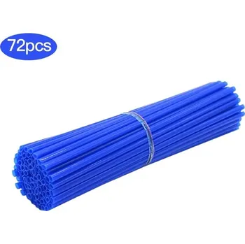 Barevné kryty na dráty kol motocross | pruty na výplety - 17CM Modrá 72ks