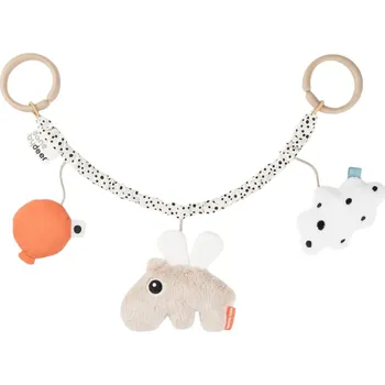 Houpací kůň Barevná látková hračka na kočárek Done by Deer Happy clouds 46 cm