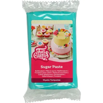 Přisada na vaření a pečení FunCakes Potahovací hmota Tyrkysová 250g