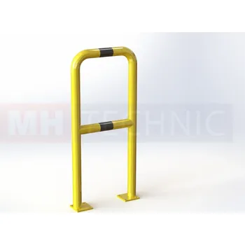 Zábradlí MH Technic s.r.o. Zábradlí rovné Ø 60 mm, délka 500 mm, výška 1100 mm, žluté s reflexními pruhy