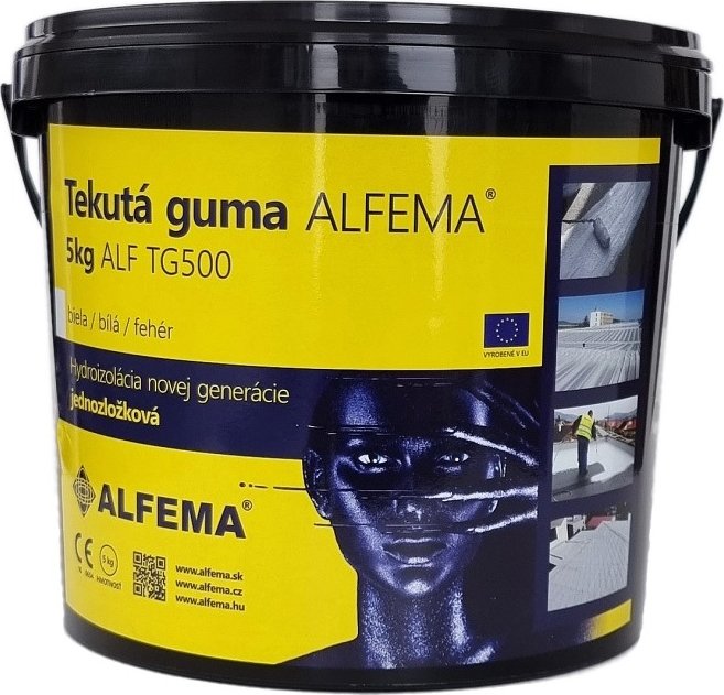 Tekutá guma ALFEMA TG500 bílá 5 kg (hydroizolace Tekutá guma)