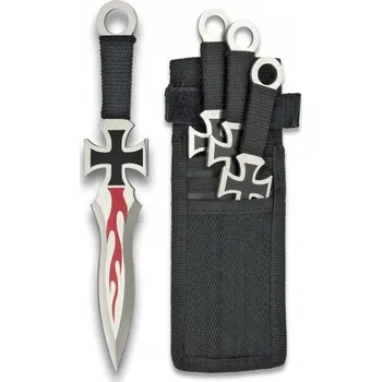 Sebeobrana Nože Cross házecí (vrhací) set 3 kusy Albainox 31884