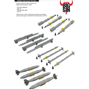 Plastikový model Eduard 1/72 F-35C armament (ITALERI)