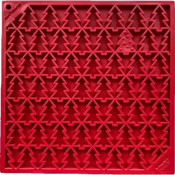 Hračka pro psa Sodapup Lízací podložka eMat velká, les - červená