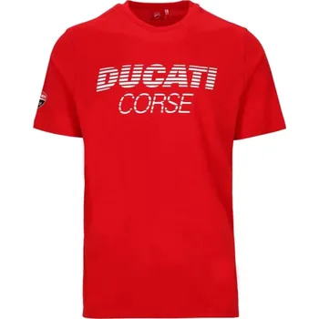 Pánské tričko GP Racing Pánské tričko s nápisem Ducati Corse červené Velikost: 2XL