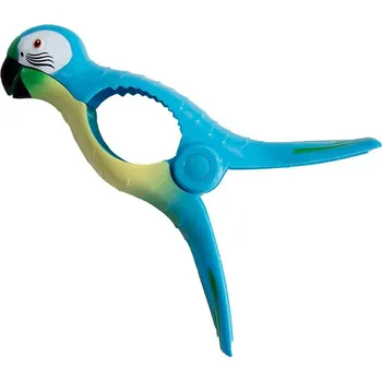 Kolíček na prádlo KUFRYPLUS Kolíček na plážovou osušku Papoušek modrý TC013