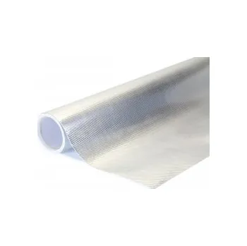 Polep vozidla 4D Karbonová chromovaná stříbrná auto wrap fólie 150x1500cm - interiér/exteriér
