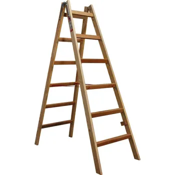 Žebřík Štafle dřevěné JUMBO 2x6 stupně