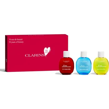 Dámský parfém Clarins Iconic Eau Dynamisante Treatment Fragrance osvěžující voda 30 ml + Eau Ressourcante Treatment Fragrance osvěžující voda 30 ml + Eau Extraordinaire Fragnance osvěžující voda 30 ml