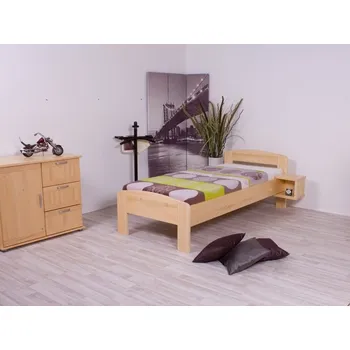 Postel Jednolůžko Lima smrk Rozměr: 90x200, Moření: Olše