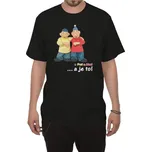 Tričko - Pat a Mat - Gesto a je to - černé - L