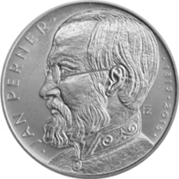 Stříbrná mince 200 Kč k 200. výročí narození Jana Pernera 2015 Proof