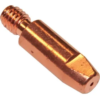 Stavební hořák Špička E-Cu hrubá závit M6 x ø 8 mm délka 20/28 mm pro drát 1,0 mm