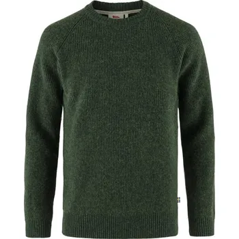 Pánský svetr Svetr Fjällräven Övik Rib Sweater Man Deep Forest - L + doprava zdarma