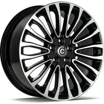 Disk Carbonado Alu Kola Carbonado OHIO 7x17 5x108 ET50 Black Front Polished 63.4