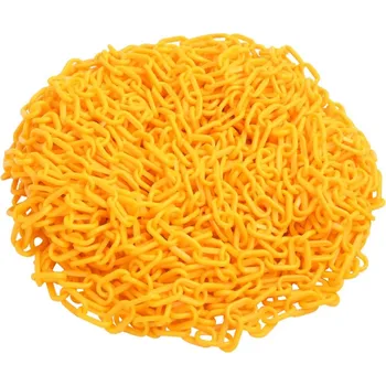 Dopravní značka vidaXL Výstražný řetěz žlutý 100 m Ø 8 mm plast