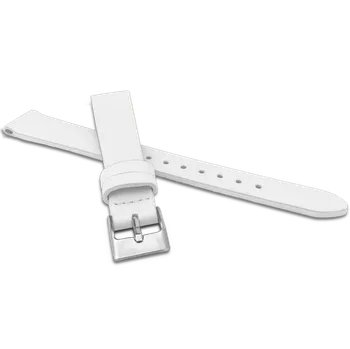 Řemínek na hodinky MINET Bílý řemínek z luxusní kůže Top Grain - 16 MSSUW16