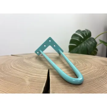 Stolová podnož Treesome Industrial Hairpin Podnož Noha 2 ramenná Tyrkysová 1ks Výška: 70 cm