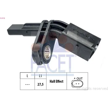 ABS Snímač, počet otáček kol FACET (21.0172)