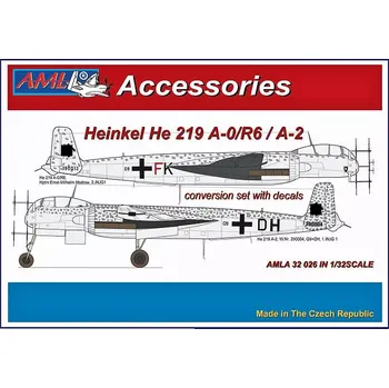 Plastikový model AML 1/32 Heinkel He 219 A-0/R6/A-2 Conv.set