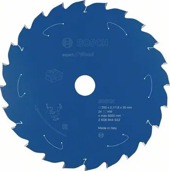 Pilový kotouč Bosch Pilový kotouč Expert for Wood pro akumulátorové pily 250×2,1/1,6×30 T24 2608644522