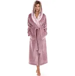 Župan s kapucí Flora mauve mist 39 56 4353 - S