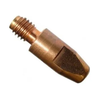 Stavební hořák Špička E-Cu závit M6 x ∅ 8 mm délka 16/24 mm pro drát ∅ 0,8 mm