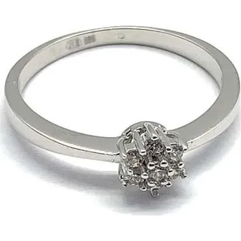 Prsten Diante Zlatý prsten s bílým kamenem 59632362